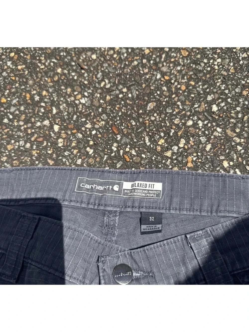 2000s gray carhartt work pants